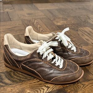 Dolce Vita Brown Sneakers with White Laces